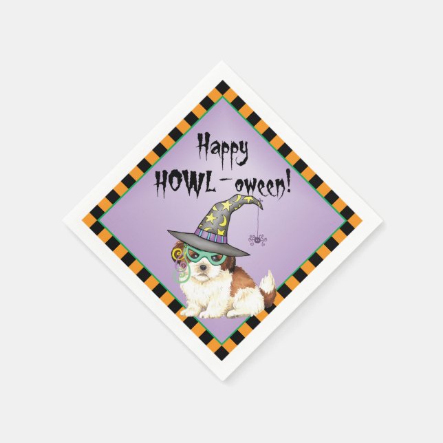 Halloween Shih Tzu Napkins Pappersservett (Hörn)