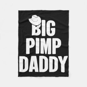 Halloween Shirt Big Pimp pappa Pimp Costume Party Fleecefilt