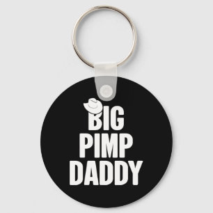 Halloween Shirt Big Pimp pappa Pimp Costume Party Nyckelring