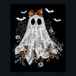 Halloween Shirt Floral Ghost Halloween Costume Gir Poster<br><div class="desc">Halloween Shirt Floral Ghost Halloween Costume Girls Women</div>