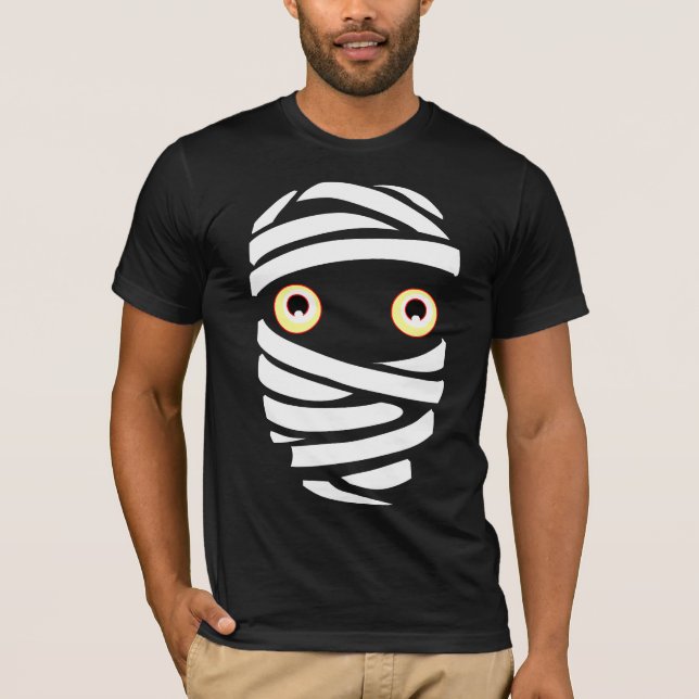 Halloween Shirt Mummy Shirt Roligt Boo Mummy Tee (Framsida)