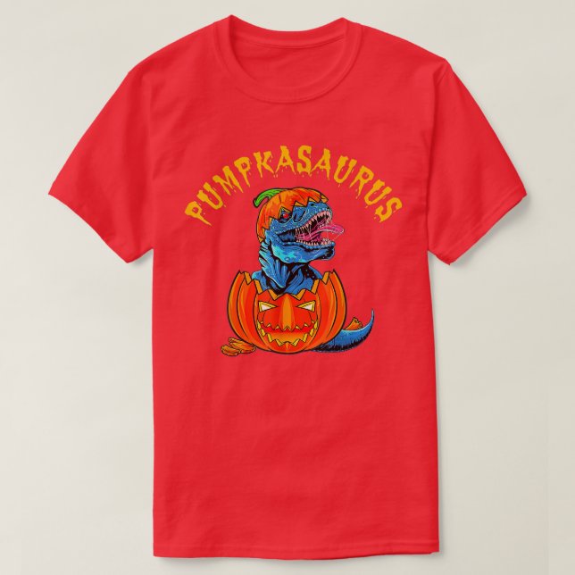 Halloween-Shirt Pumpkasaurus Dinosaur-ShirtBoy Pum T Shirt (Design framsida)