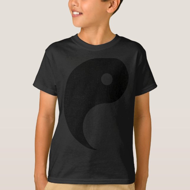 Halloween Shirt Yang And Yin Matching Couples Blac T Shirt (Framsida)