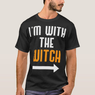 Halloween Shirts För manar jag är med Witch-funny T Shirt