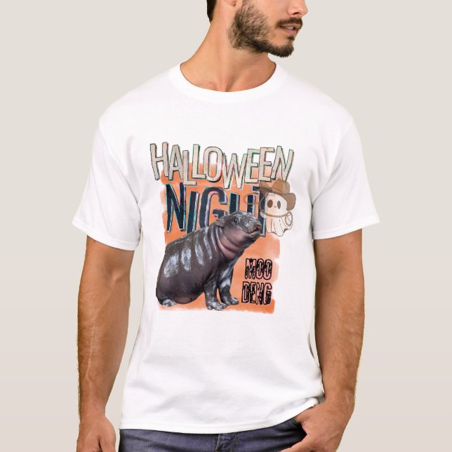 HalloWeen Shirts,Moo Deng Bootleg Rap Shirt | Moo T (Framsida)
