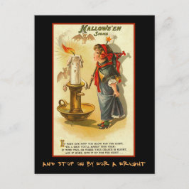 Halloween Signs Party Inbjudan med blodig text Vykort