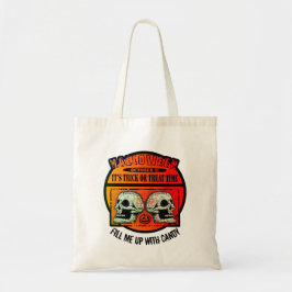 Halloween sin Bus eller godis Time Candy Bag Tygkasse