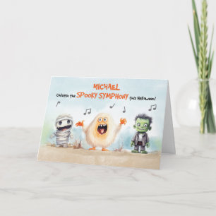 Halloween Singing Musical Monsters Kort