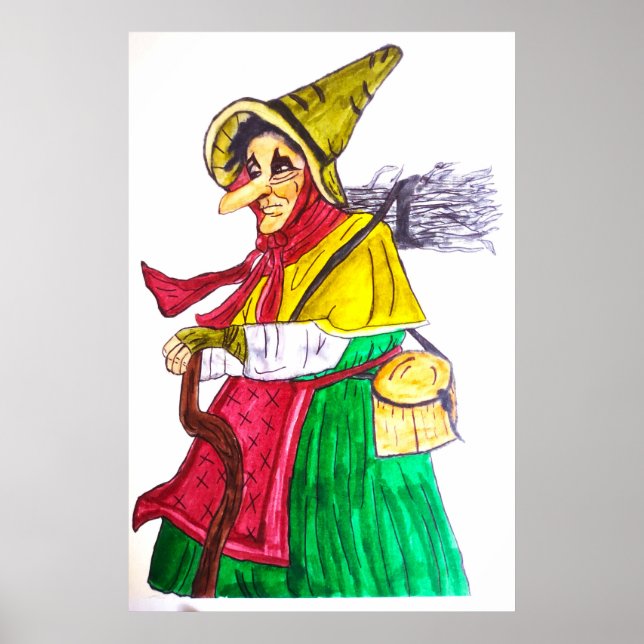 HALLOWEEN SINISTER OLD CRONE POSTER (Framsidan)