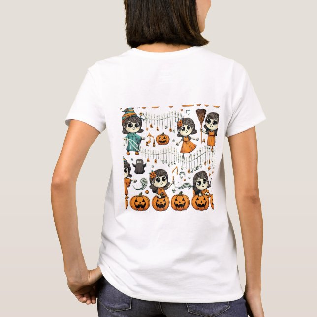 Halloween Sisters - Spooky T Shirt (Baksida)