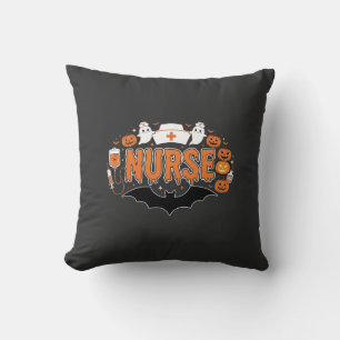 Halloween Sjuksköterska Droppande Pumpa Spök Vekto Kudde