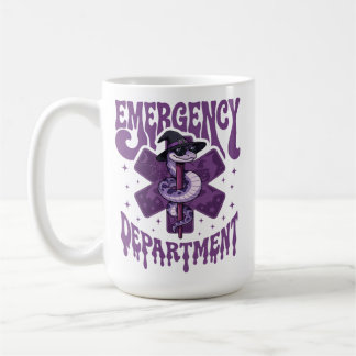 Halloween Sjuksköterska Häxa Orm Star of Life Kaffemugg