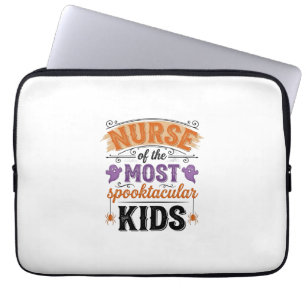 Halloween Sjuksköterska Spooktacular Barn Vintage Laptop Fodral