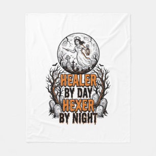 Halloween Sjuksköterska Tröja Vintage Gravyr Kusli Fleecefilt