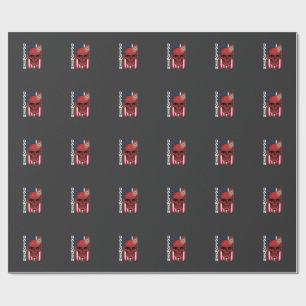 Halloween Skalle Flagga Vektor Design_1 Presentpapper