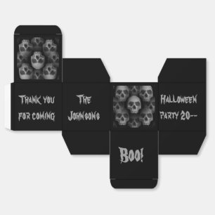 Halloween skalleparty favors presentaskar