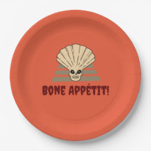 Halloween-skämt Bone Appétit! orange skelett