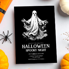 Halloween-skämt party med spöke helg vykort