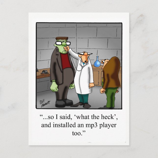 Halloween skämt postkort "Spectickles" Vykort (Framsida)