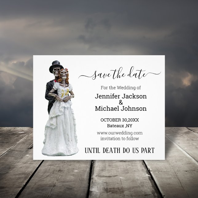 halloween-skämtskelett spara snyggten datum flygblad (Skapare uppladdad)