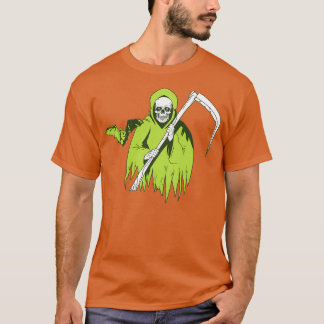 Halloween Skary skallspöke med fladdermus T Shirt