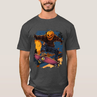 Halloween skateboard / Skater Halloween T-shirt