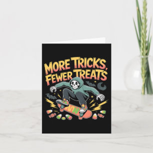 Halloween Skateboard Tricks Skeleton Candy Youth Kort