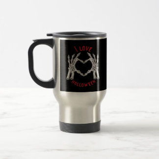Halloween Skeletal Händer Heart Funny Sstickande Resemugg