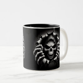 Halloween Skeleton 3D Mug Två-Tonad Mugg
