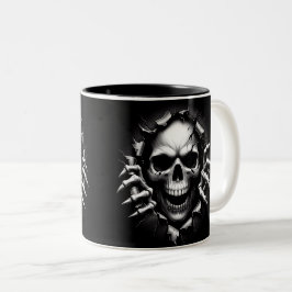 Halloween Skeleton 3D Mug Två-Tonad Mugg
