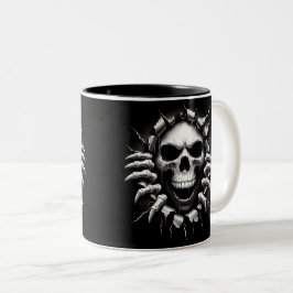 Halloween Skeleton 3D Mug Två-Tonad Mugg