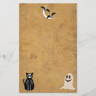 Halloween Skeleton Animals Gang Brevpapper