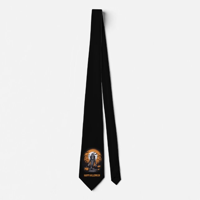 Halloween Skeleton Black Tie Slips (Framsida)