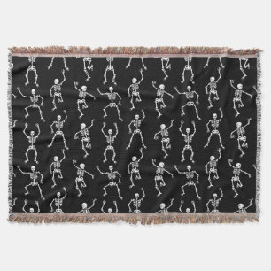 Halloween Skeleton Blanket Filt