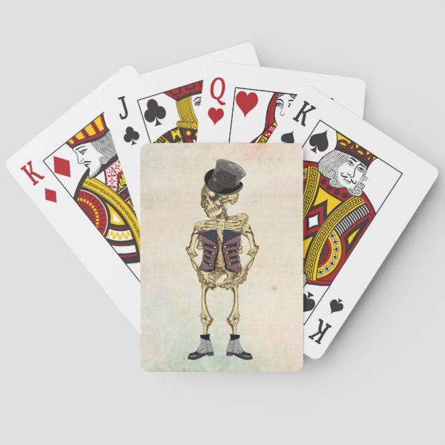 Halloween Skeleton Classic-uppspelningskort Casinokort (Baksidan)