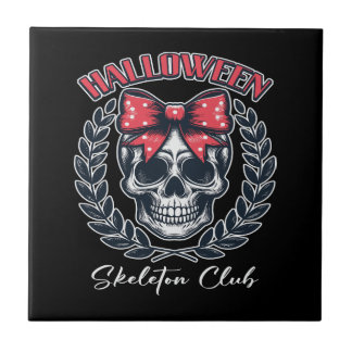 Halloween Skeleton Club Kakelplatta