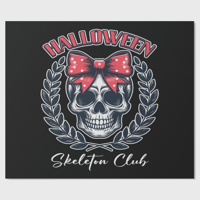 Halloween Skeleton Club Presentpapper (Platt)