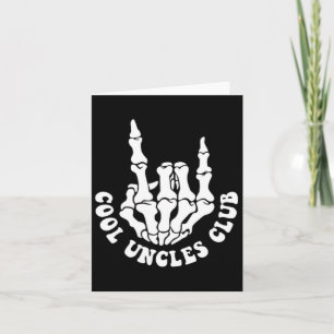 Halloween Skeleton Coola Uncles Klubb Retro farbro Kort
