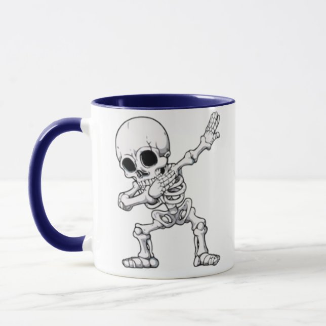 Halloween Skeleton Dabbing Mugg (Vänster)