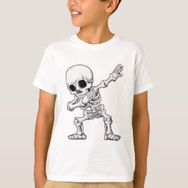 Halloween Skeleton Dabbing T-Shirt