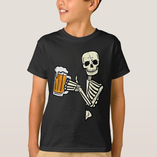 Halloween Skeleton Dad Funny Lazy Skull Costume Pa T Shirt (Framsida)