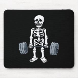 Halloween Skeleton Deadlift Roligt Fitness Weightl Musmatta