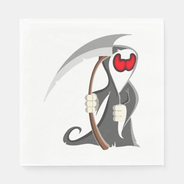 Halloween skeleton Död Pappersservett (Framsidan)