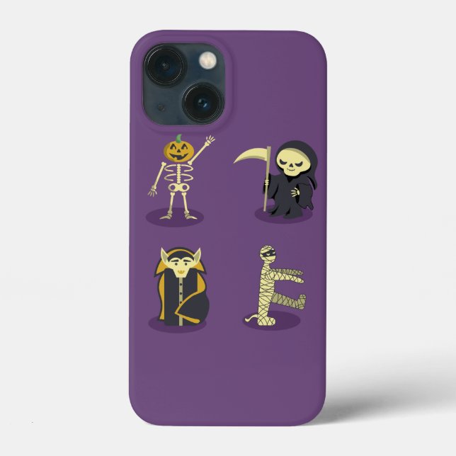 Halloween Skeleton Dracula Mummy Grim Reaper (Baksida)