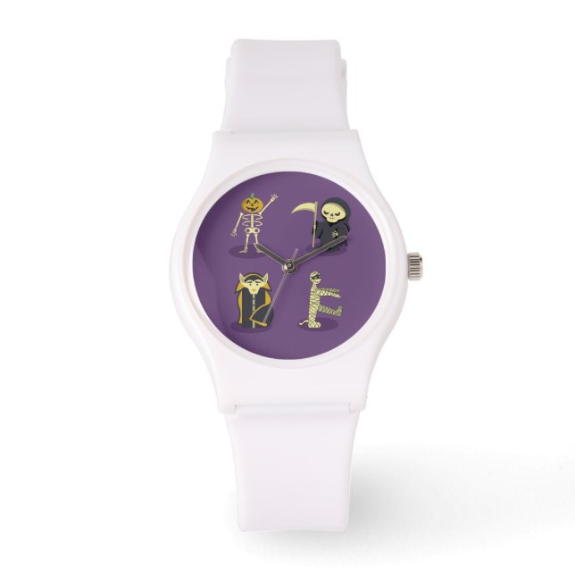 Halloween Skeleton Dracula Mummy Grim Reaper Armbandsur (Framsida)