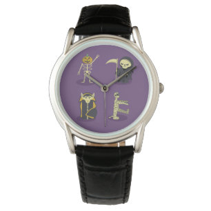 Halloween Skeleton Dracula Mummy Grim Reaper Armbandsur