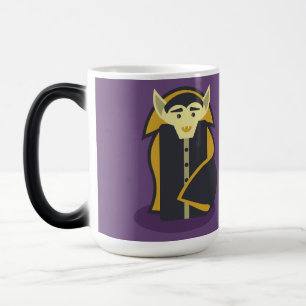 Halloween Skeleton Dracula Mummy Grim Reaper Magisk Mugg