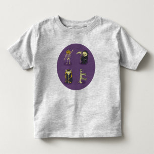 Halloween Skeleton Dracula Mummy Grim Reaper T Shirt