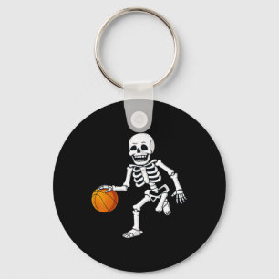 Halloween Skeleton Dribbling Basketball Boys Girls Nyckelring