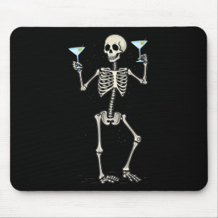 Halloween Skeleton Drinking Martini Svan Musmatta